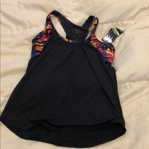 Junior sport tank with bra